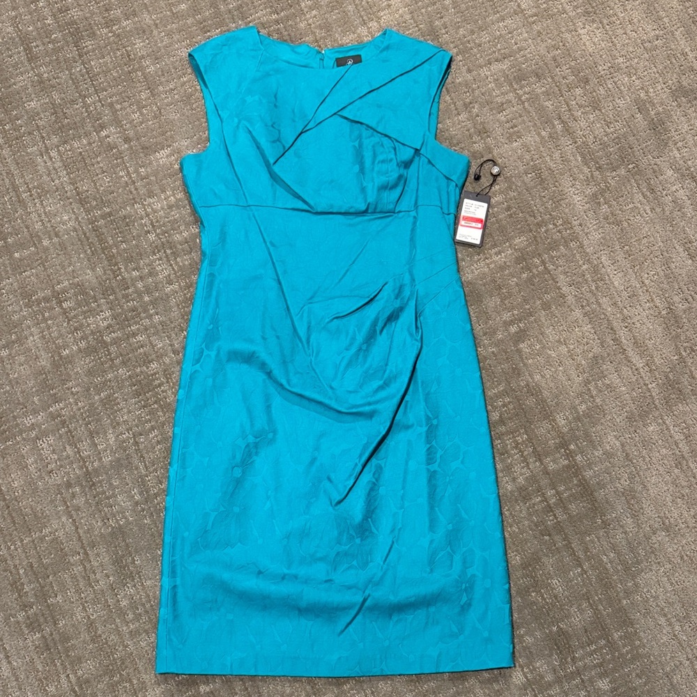 Adrianna Papell Turquoise Sleeveless Dress, NWT, size 12